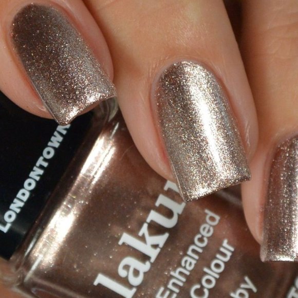 Lakur Enhanced Color Nail Polish Kissed By Rose Gold - Picture 5 of 7